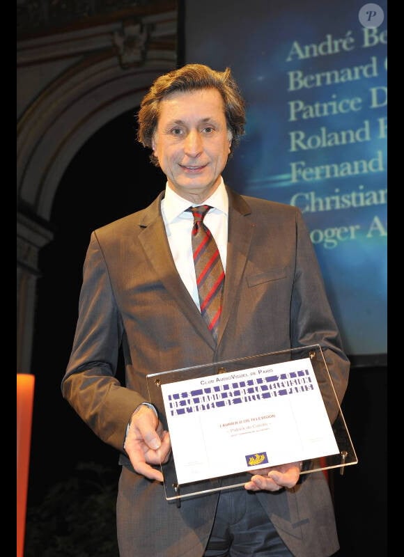 Patrick de Carolis lors de la 17ème cérémonie des Lauriers 2011 de la télévision et de la radio, à l'hôtel de ville de Paris, le 20 février 2012