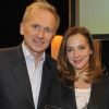 Thomas Valentin et Melissa Theuriau lors de la 17ème cérémonie des Lauriers 2011 de la télévision et de la radio, à l'hôtel de ville de Paris, le 20 février 2012