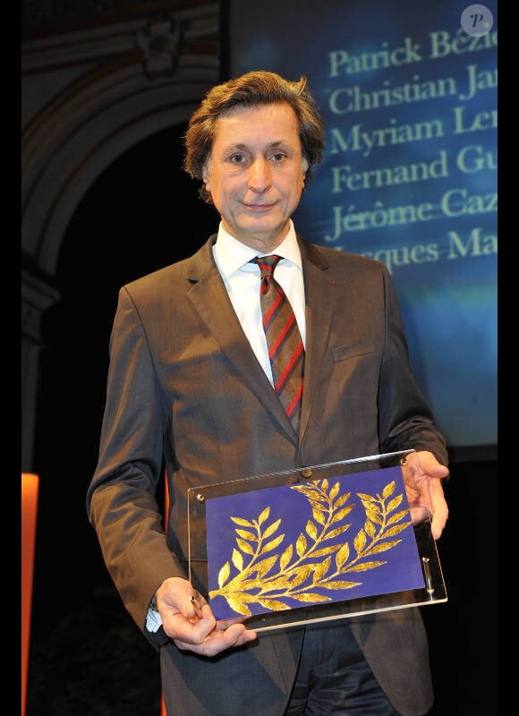 Patrick de Carolis lors de la 17ème cérémonie des Lauriers 2011 de la télévision et de la radio, à l'hôtel de ville de Paris, le 20 février 2012