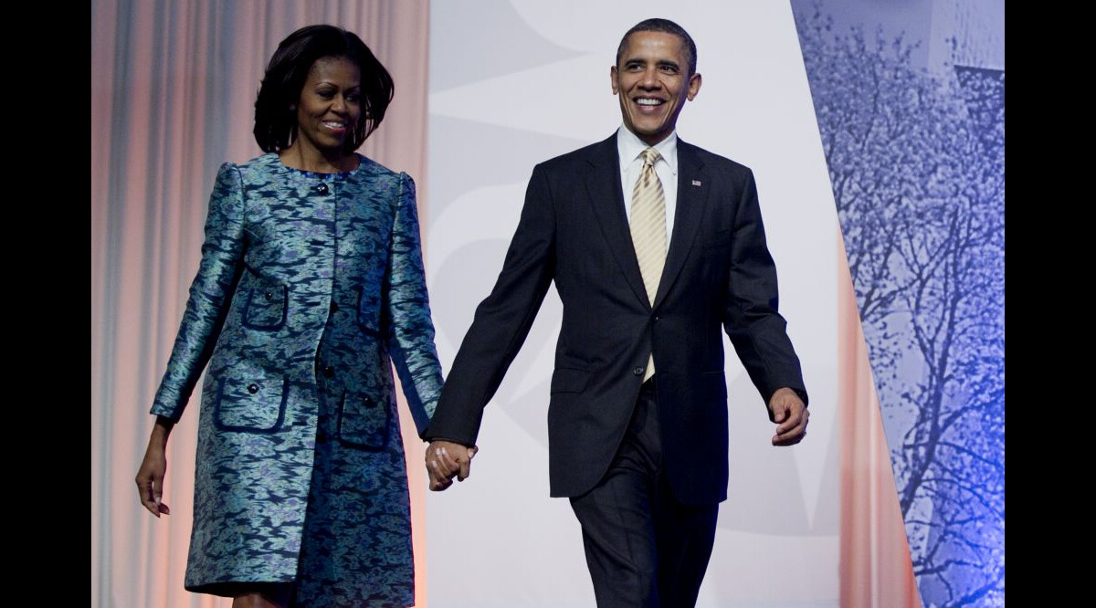 Photo : Barack et Michelle Obama lors d'une soirée à Washington pour ...