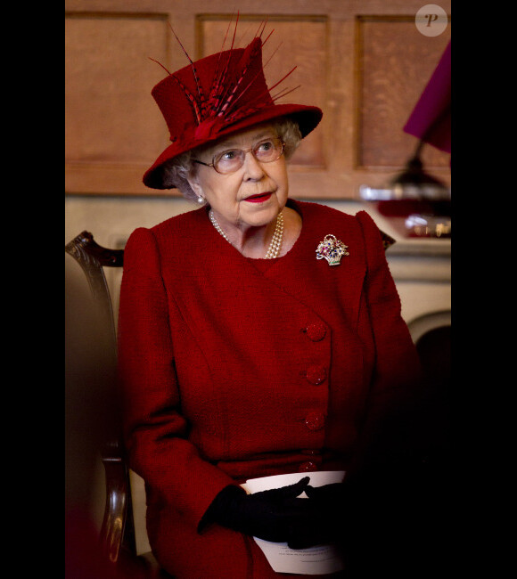 La Reine Elizabeth II à Londres, en février 2012.