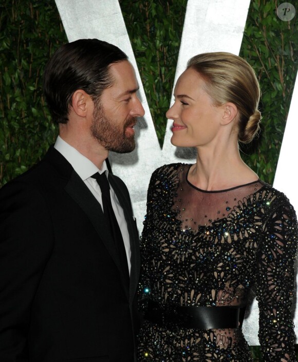 Michael Polish et Kate Bosworth à l'after-party des Oscars organisée par le magazine Vanity Fair. Le 26 février 2012