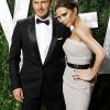 David et Victoria Beckham, couple glamour à l'after-party des Oscars organisée par le magazine Vanity Fair. Le 26 février 2012