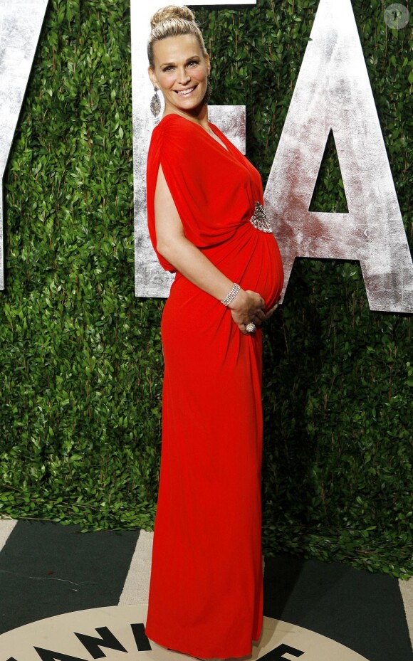 Molly Sims à l'after-party des Oscars organisée par le magazine Vanity Fair. Le 26 février 2012