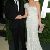 Milla Jovovich et son époux Paul W.S. Anderson à l'after-party des Oscars organisée par le magazine Vanity Fair. Le 26 février 2012