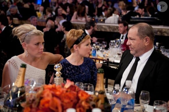Harvey Weinstein et Michelle Williams (My Week with Marilyn), en janvier 2012 à Los Angeles.