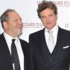 Harvey Weinstein, Colin Firth, sa femme Livia Giuggioli et Tom Hooper, réalisateur du Discours d'un Roi, en janvier 2011 à Paris.