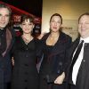 Daniel Day-Lewis, Marion Cotillard et Harvey Weinstein, en février 2010 à Paris.