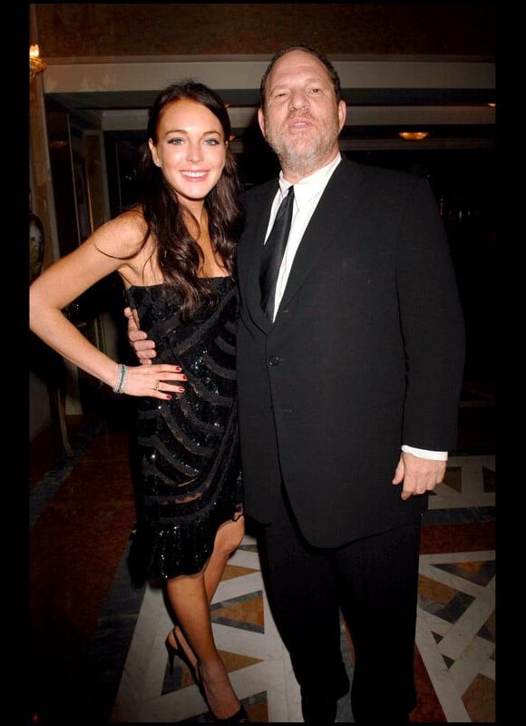 Lindsay Lohan et Harvey Weinstein, en septembre 2006 à Venise.