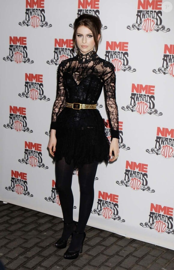 Tali Lennox aux NME Awards, à Londres, le 29 février 2012.
