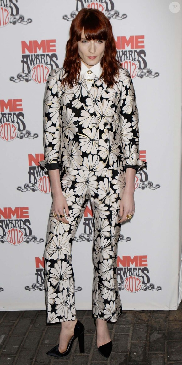 Florence Welch aux NME Awards, à Londres, le 29 février 2012.