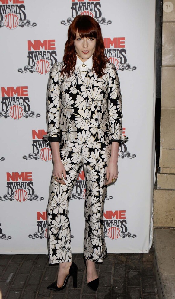 Florence Welch aux NME Awards, à Londres, le 29 février 2012.