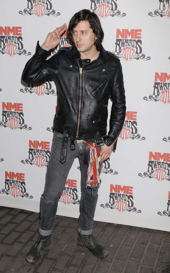 Carl Barat aux NME Awards, à Londres, le 29 février 2012.