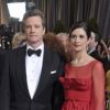 Colin Firth et sa femme Livia le 26 février 2012 aux Oscars