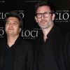 Thomas Langmann et Michel Hazanavicius à l'avant-première de Cloclo à Paris, le 5 mars 2012.