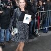 Melissa Theuriau au défilé Chanel à Paris le 6 mars 2012
