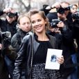 Melissa Theuriau au défilé Chanel à Paris le 6 mars 2012