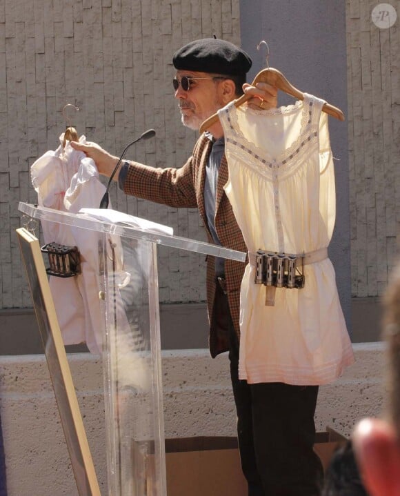 David Mamet venu pour son ami William H. Macy qui reçoit une étoile sur le Walk of Fame à Los Angeles, le 7 mars 2012.