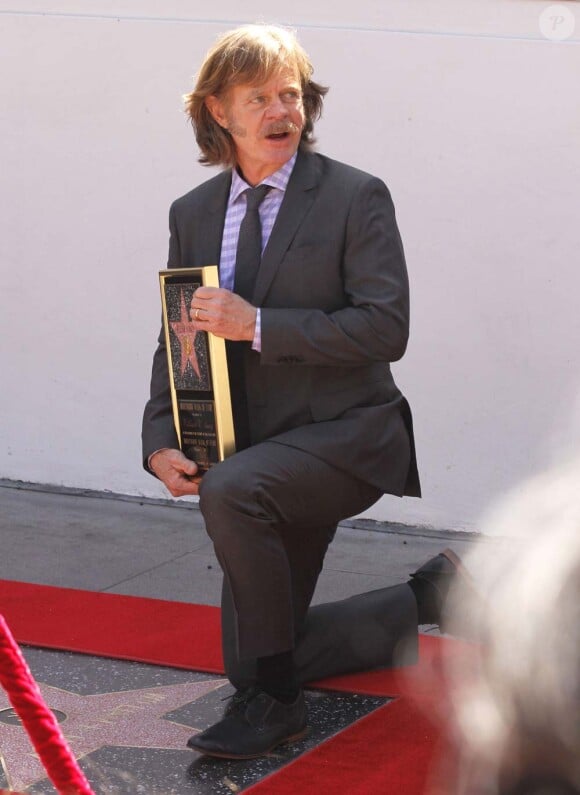 William H. Macy reçoit une étoile sur le Walk of Fame à Los Angeles, le 7 mars 2012.