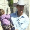 Matthew McConaughey passe la journée en famille avec sa future femme Camila Alves, leurs enfants, Levi et Vida, ainsi que ses parents à Austin, Texas, le 26 février 2012