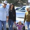 Matthew McConaughey passe la journée en famille avec sa future femme Camila Alves, leurs enfants, Levi et Vida, ainsi que ses parents à Austin, Texas, le 26 février 2012