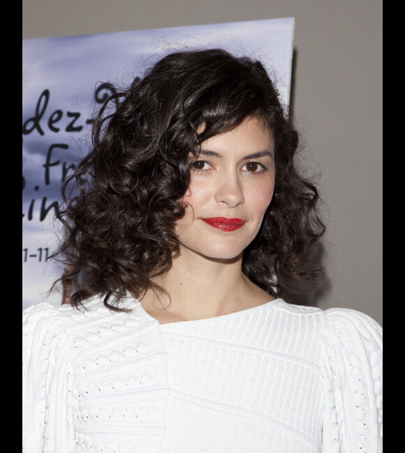 Audrey Tautou présente La Délicatesse, en clôture du 17e festival Rendez-vous with French Cinema à New York, le 11 mars 2012.