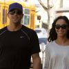 Jesse Metcalfe et sa fiancée Cara Santana en séance shopping romantique à Los Angeles. Le 13 mars 2012.