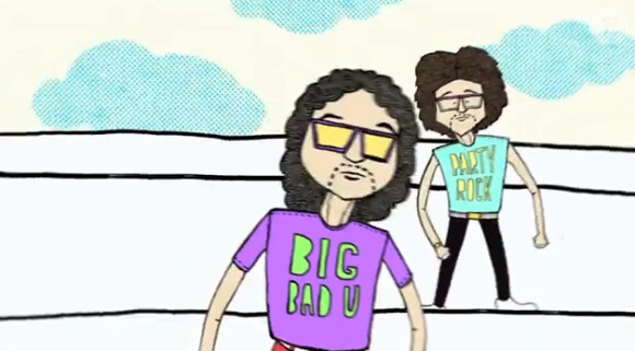 Images représentant LMFAO dans le clip Drink, de Lil Jon et LMFAO