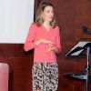 C'est en langue des signes que la princesse Letizia d'Espagne a achevé son discours en langue des signes lors de la cérémonie des CNSE Awards, prix remis par la Confédération espagnole des personnes sourdes, le 15 mars 2012.