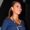 Beyoncé Knowles en Victoria Beckham, collier Lanvin et chaussures Nicholas Kirkwood, quitte le restaurant Nobu à New York, le 19 mars 2012.