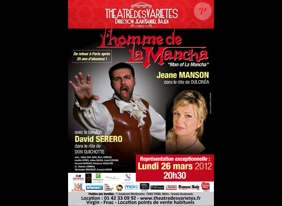 L'homme de la Mancha au théâtre des Variétés à Paris