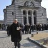 Jean-Pierre Castaldi lors des obsèques de Michel Duchaussoy au crématorium du cimetière du Père-Lachaise à Paris le 20 mars 2012