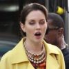Leighton Meester sur le tournage de Gossip Girl, le 20 mars 2012 à New York
