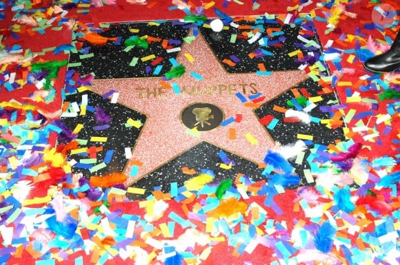 L'étoile des Muppets sur le Walk of Fame est située devant le cinéma El Capitan, à Los Angeles, le 20 mars 2012.