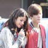 Justin Bieber et Selena Gomez à Los Angeles, le 25 février 2012.
