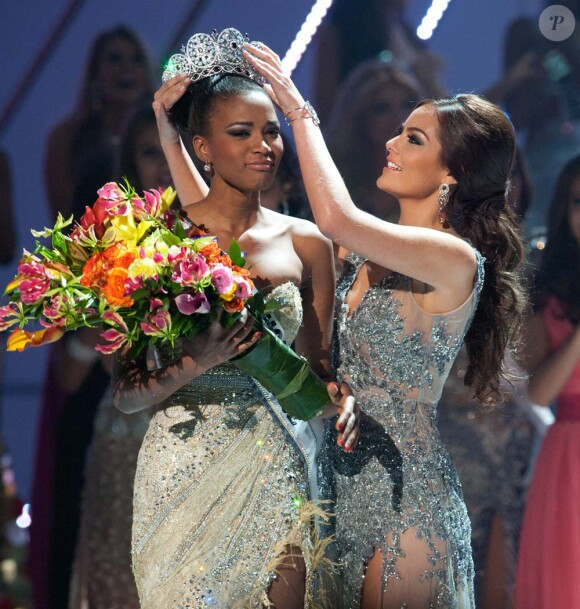 L'Angolaise Leila Lopes est élue Miss Univers 2011 à Sao Paulo, le 12 septembre 2011.