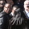 Bobby Brown lors des funérailles de Whitney Houston en février 2012 près de New York