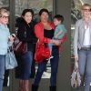 Katherine Heigl, sa maman et sa soeur sont allées déjeuner au restaurant, le 26 mars 2012 à Los Angeles
