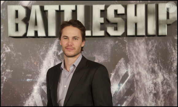 Taylor Kitsch lors du photocall du film Battleship à Madrid le 29 mars 2012