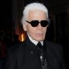Karl Lagerfeld à Paris, le 1er mars 2012.