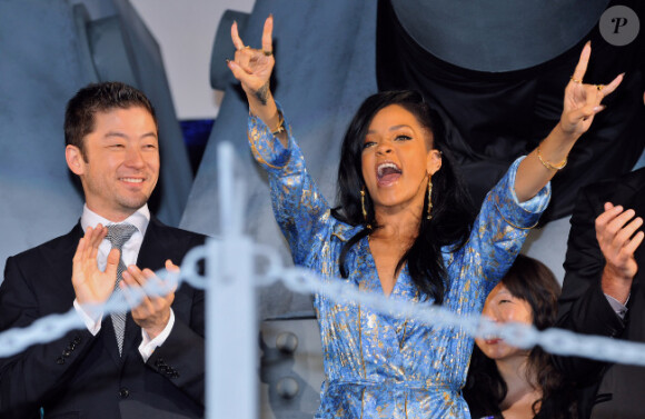 Rihanna lors de l'avant-première de Battleship à Tokyo, le 3 avril 2012 à Tokyo.