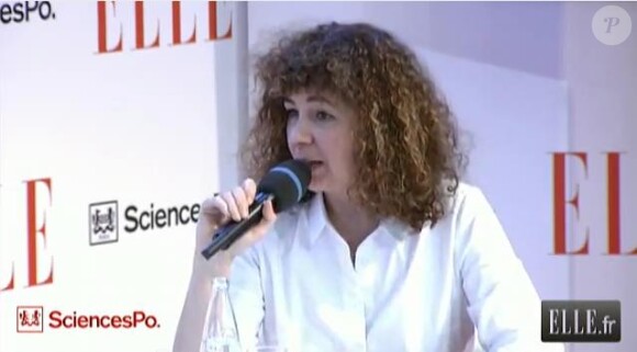 Valérie Toronian le 5 avril 2012 à Paris lors du forum organisé par Elle à Sciences-Po