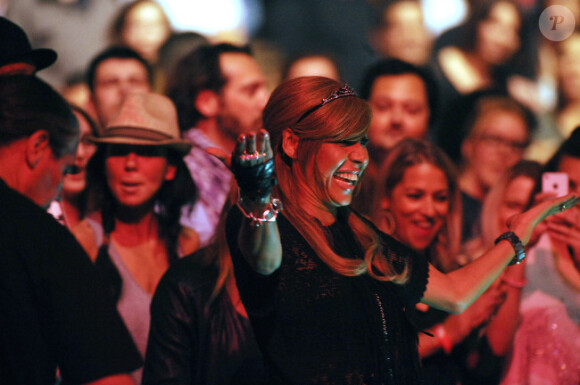 Cathy Guetta au concert de David Guetta à Bercy, à Paris, le samedi 7 avril 2012.