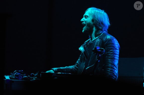 David Guetta en concert à Bercy, à Paris, le dimanche 8 avril 2012.