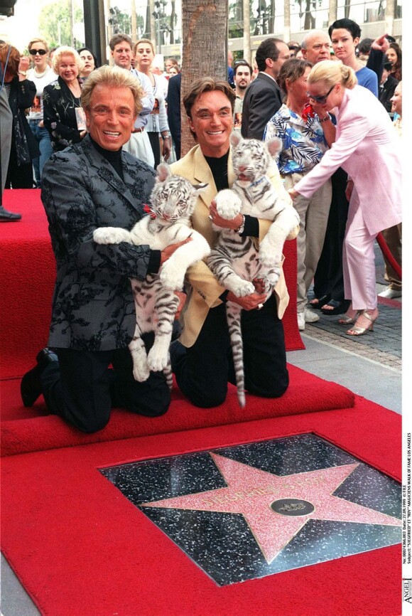 Les magiciens Siegfried et Roy à Los Angeles en 1999