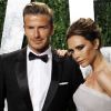 David et Victoria Beckham, couple chic pour la soirée Vanity Fair des Oscars à Los Angeles, le 26 février 2012.