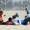 Nicole Richie et Joel Madden en famille lors d'une journée à la plage