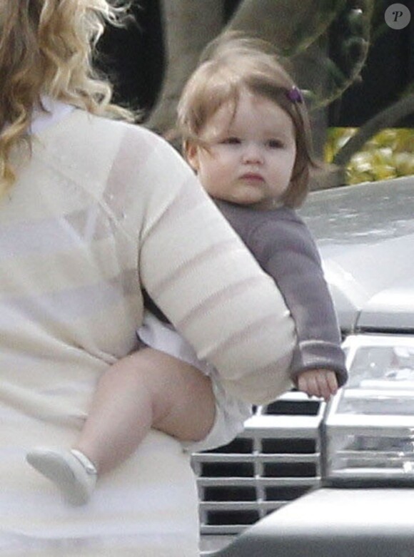 Harper Beckham vole déjà la vedette à ses célèbres parents ! Napa Valley en avril 2012 lors d'une sortie en famille