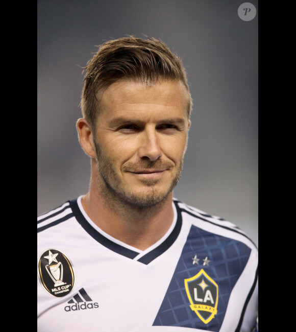 David Beckham le 14 avril 2012 au Home Depot Center de Los Angeles lors du match du Galaxy face aux Timbers de Portland