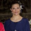 La princesse Victoria de Suède, invisible depuis presque un mois en événement officiel, a réapparu lors de la cérémonie de bienvenue pour le président de la Finlande Sauli Niinistö et sa femme Jenni Haukio, le 17 avril 2012 au palais Drotnningholm à Stockholm.